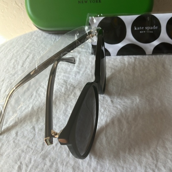 Kate Spade: Black Kimberlyns Singlasses- Gray Gradient main image 8